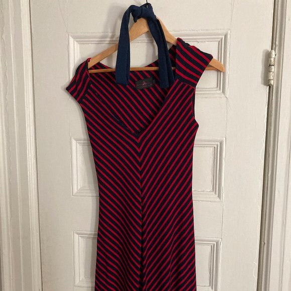Damzels Striped Cocktail Dress - Picture 5 of 5